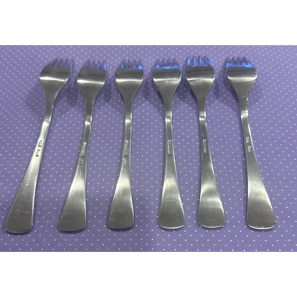 Dalia Royal Royale Spain Salad Forks Fork‎ Stainless Steel Flatware Set Of 6